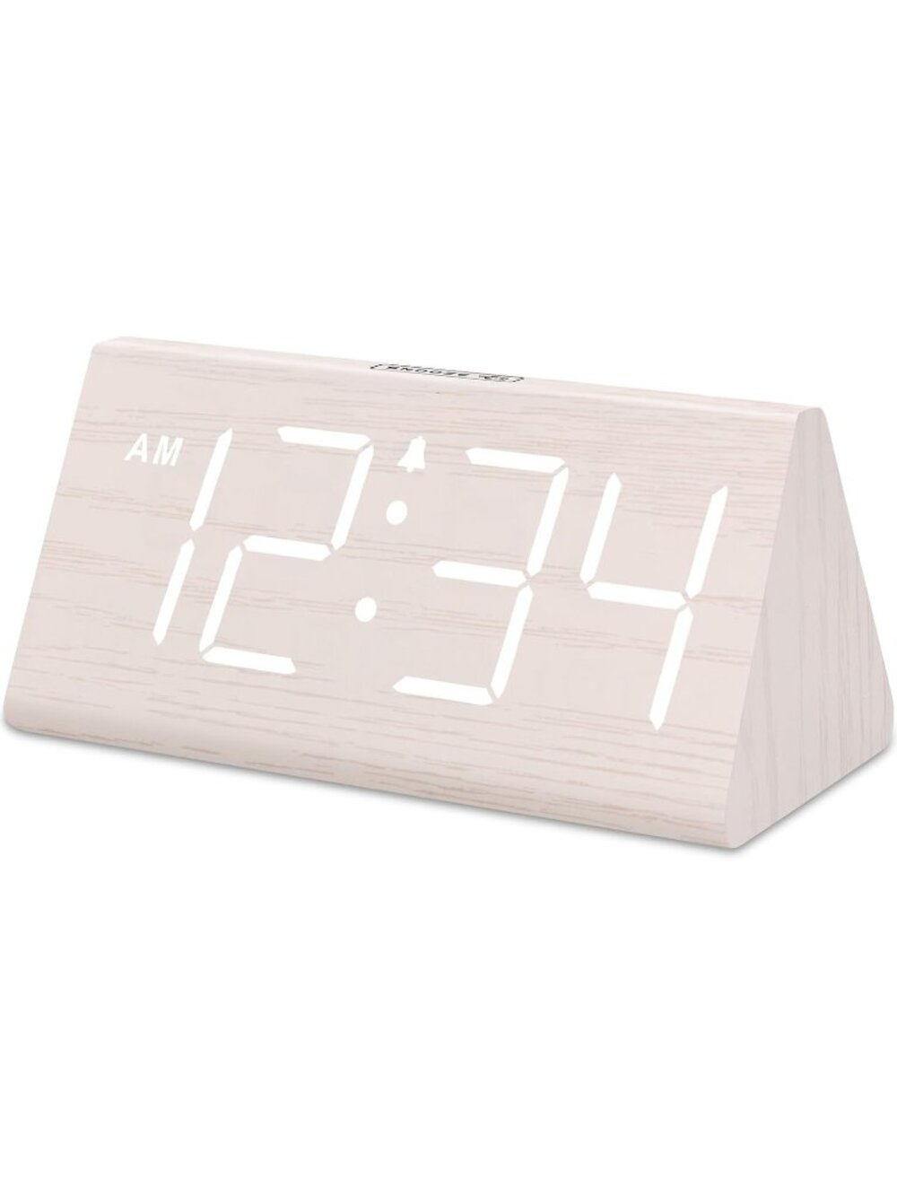 New Wooden Digital Alarm Clock for Bedrooms with Large Numbers